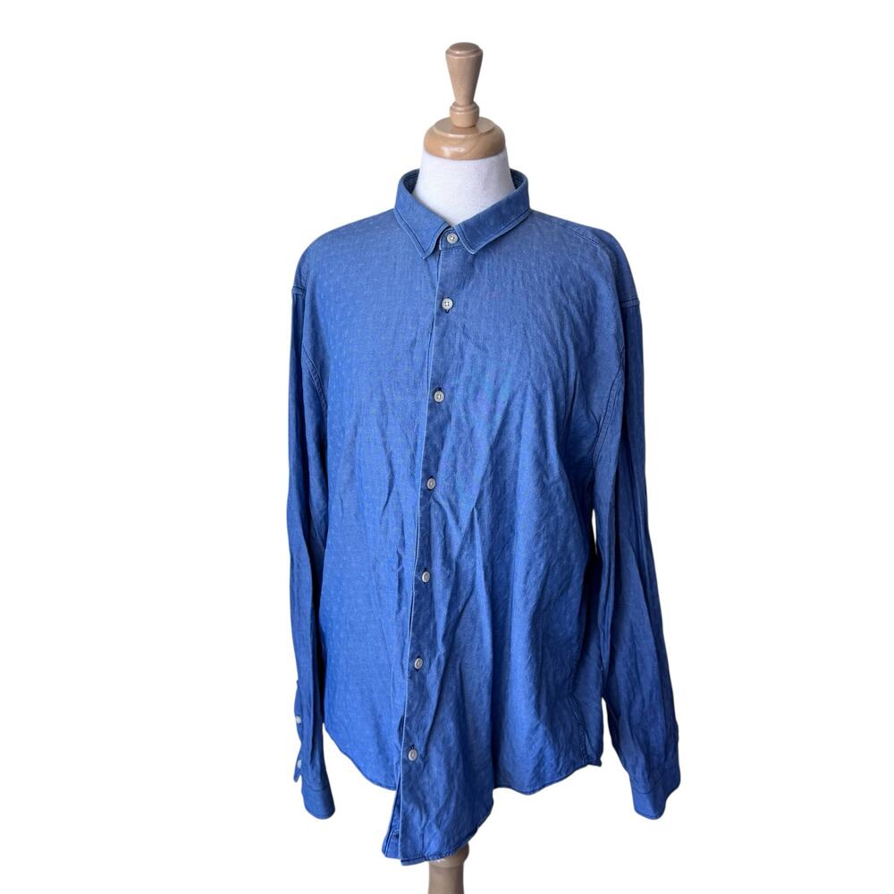 7 FOR ALL MANKIND Set of 2 100% Cotton Button Up Shirts XXL